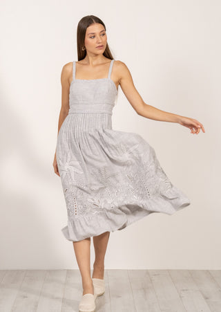Athea gray braided dress