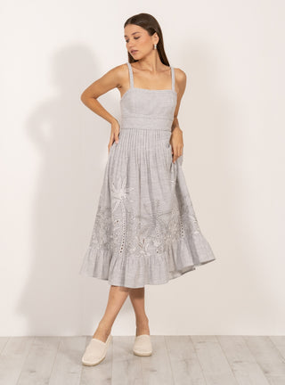 Athea gray braided dress