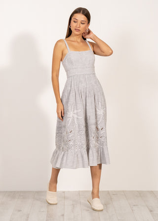 Athea gray braided dress
