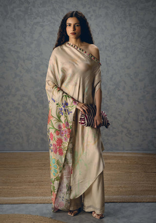 Ivory natsu one shoulder top with pants