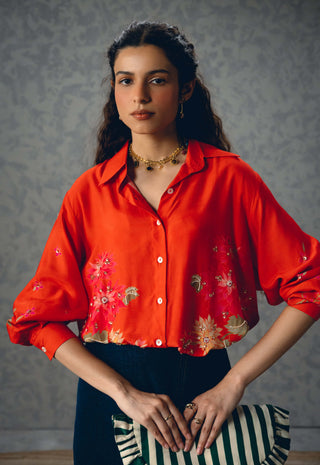 Orange jade shirt