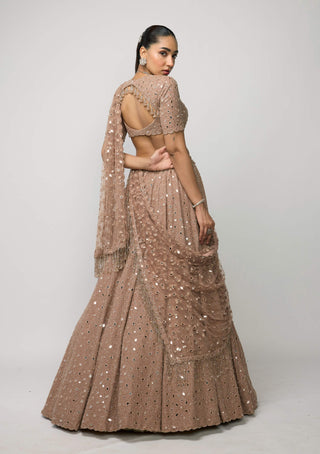 Bronze rosé lehenga set