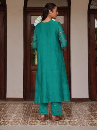 Teal bloom tunic and pants