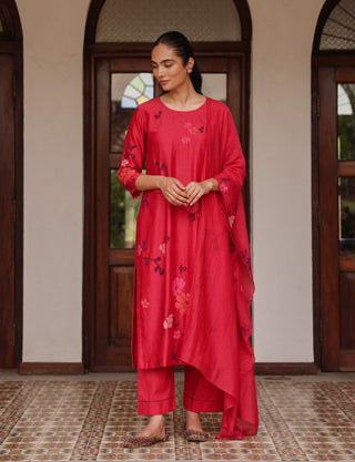 Rosewood applique kurta set