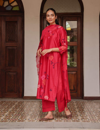 Rosewood applique kurta set