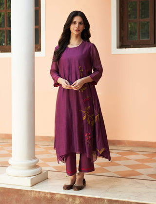 Amethyst applique tunic and pants
