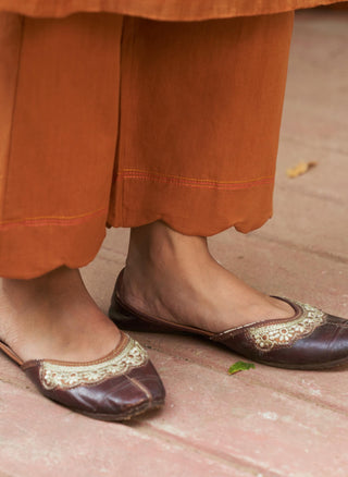 Marigold Floral Tunic And Pants by Vaayu available on Indiaspopup