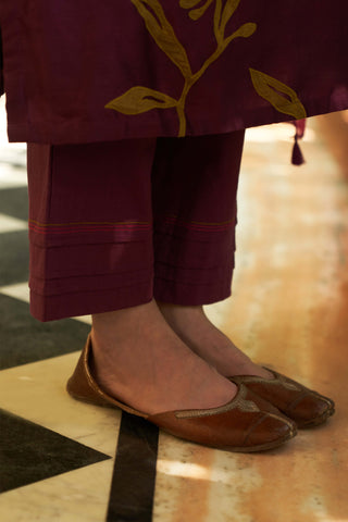 Amethyst applique kurta set