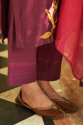 Amethyst applique kurta set