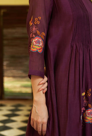 Amethyst floral tunic and pants