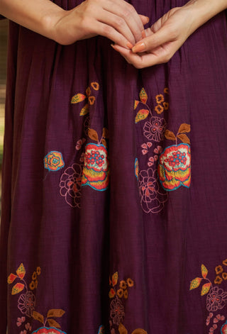 Amethyst Floral Tunic And Pants by Vaayu available on Indiaspopup