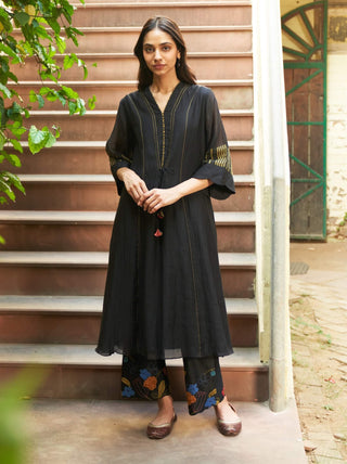 Coal threadwork tunic and pants