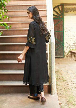 Coal threadwork tunic and pants