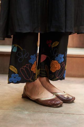 Coal threadwork tunic and pants
