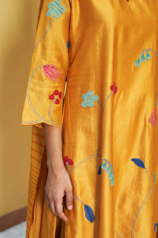 Amber applique kurta set