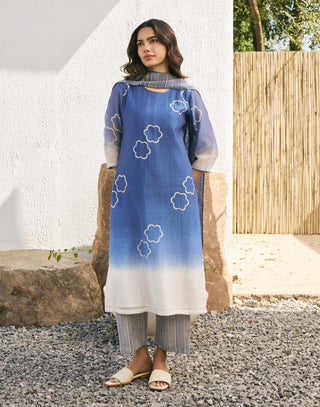 Ocean blue kurta set