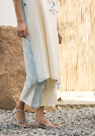 Pearl applique floral tunic and pants