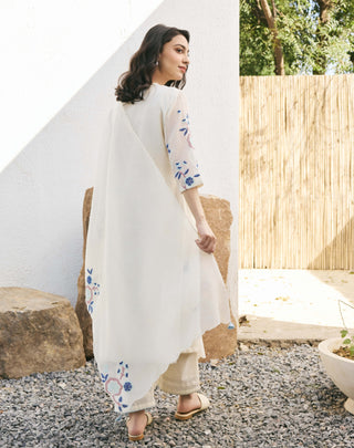 Pearl applique breezy kurta set