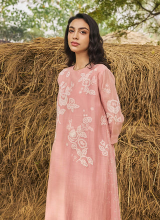 Tulip floral applique tunic and pants