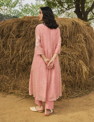 Tulip floral applique tunic and pants