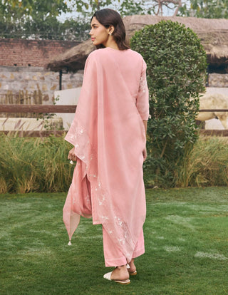 Tulip floral applique kurta set
