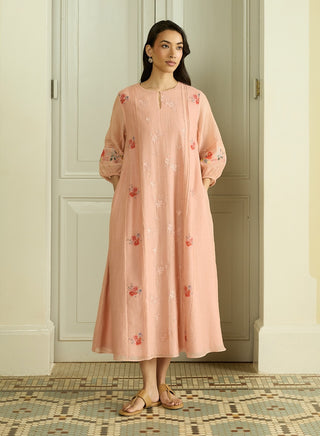 Blossom embroidered dress