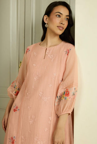 Blossom embroidered dress