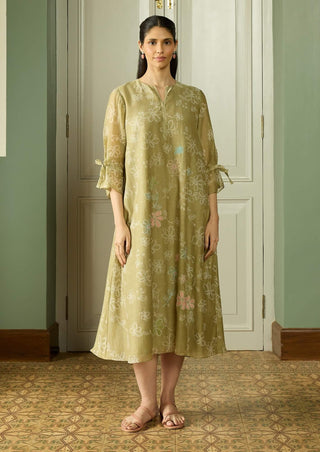 Meadow embroidered dress