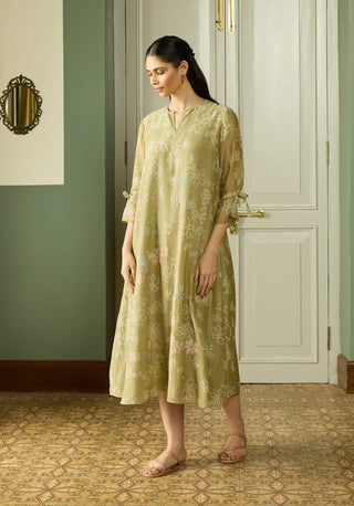 Meadow embroidered dress