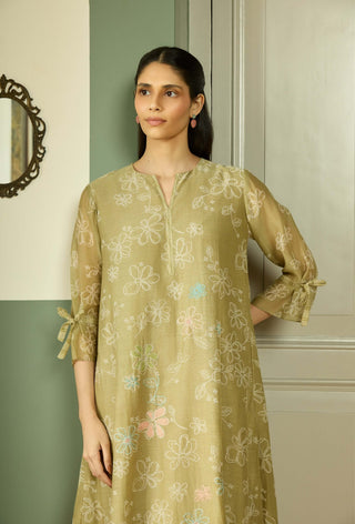 Meadow embroidered dress
