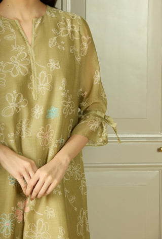 Meadow embroidered dress