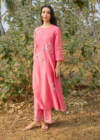 Rose applique tunic and pant