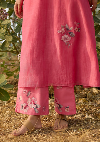 Rose applique tunic and pant
