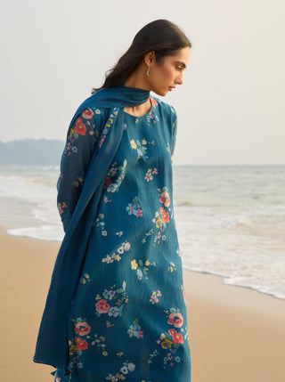 Sapphire floral kurta set