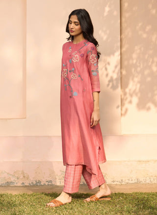 Hibiscus applique tunic and pants