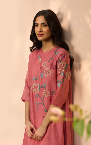 Hibiscus applique tunic and pants