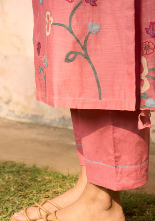 Hibiscus cotton kurta set