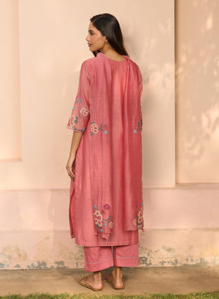 Hibiscus cotton kurta set