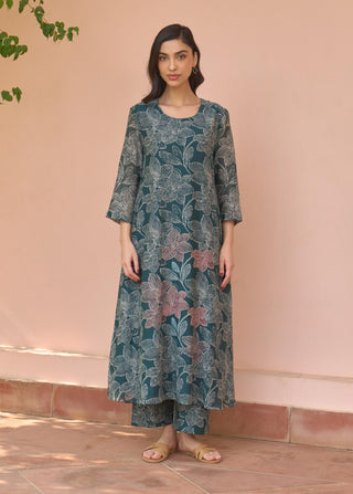 Jade bloom tunic and pants