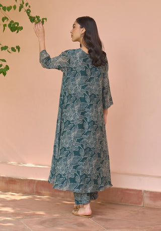 Jade bloom tunic and pants