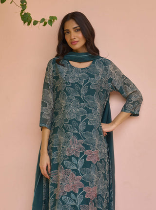 Jade bloom kurta set