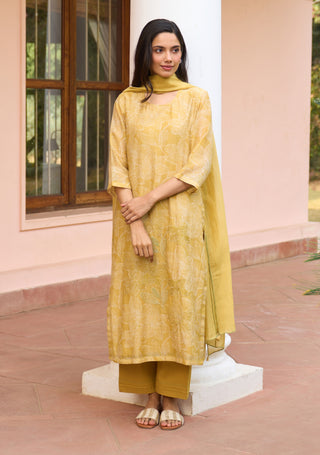 Rue yellow kurta set