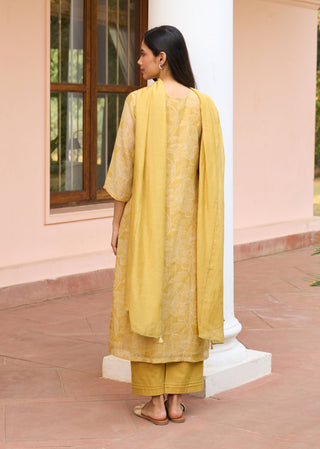 Rue yellow kurta set