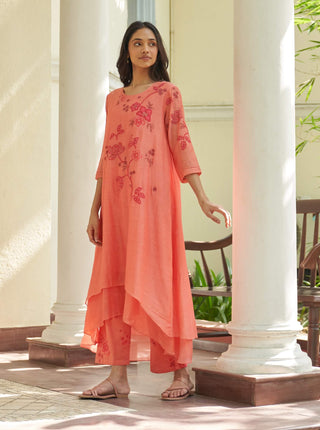 Hibsicus floral tunic and pants