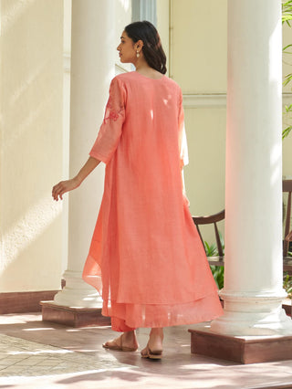 Hibsicus floral tunic and pants