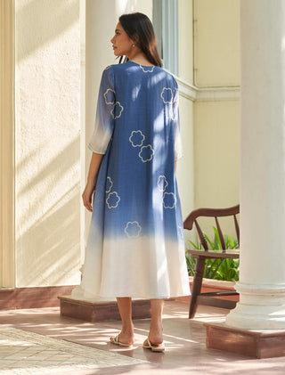 Ocean blue jacket dress