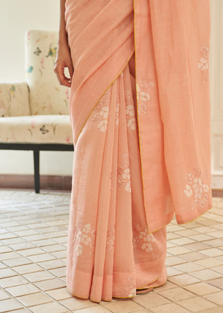 Tulip floral sari and blouse