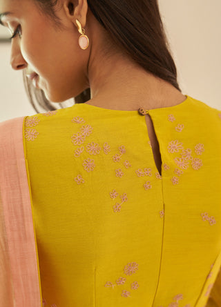 Tulip floral sari and blouse
