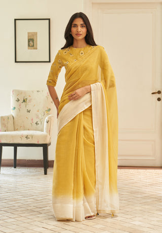 Rue ombre sari and blouse