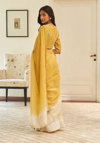 Rue ombre sari and blouse